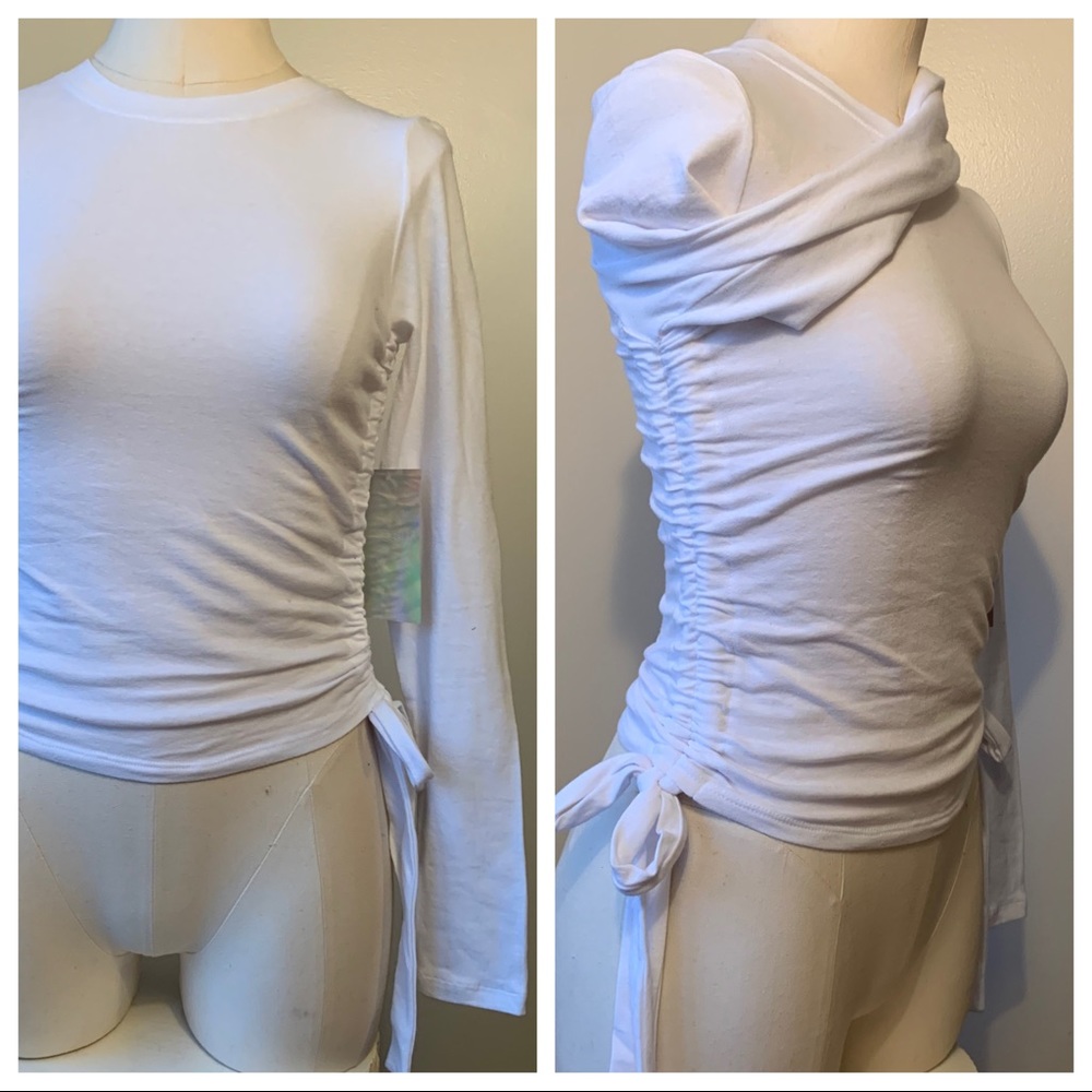 Tresics Luxe Ruched T with Side Ties